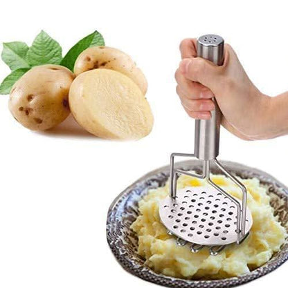 Stainless Steel Hand Masher (Mash For Dalvegetablepotatobaby Foodpav Bhaji)