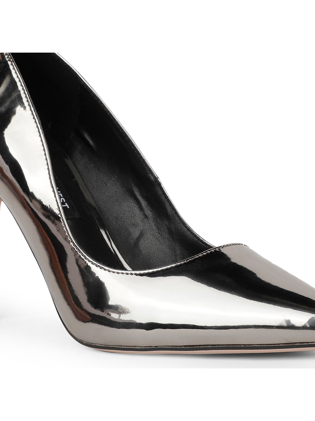 Nine West Women Pointed-Toe Kitten Heel Pump - Gold - View 5