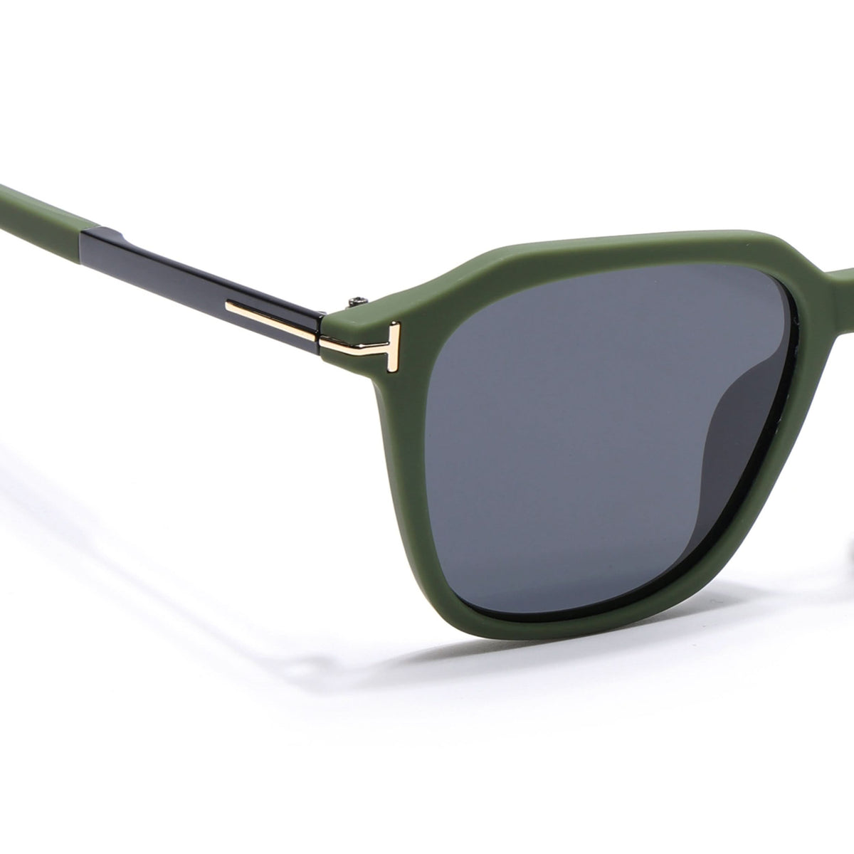 Eyejack Green Square Sunglasses for Men and Women - view 5