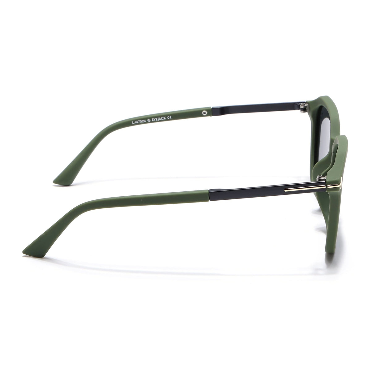 Eyejack Green Square Sunglasses for Men and Women - view 7