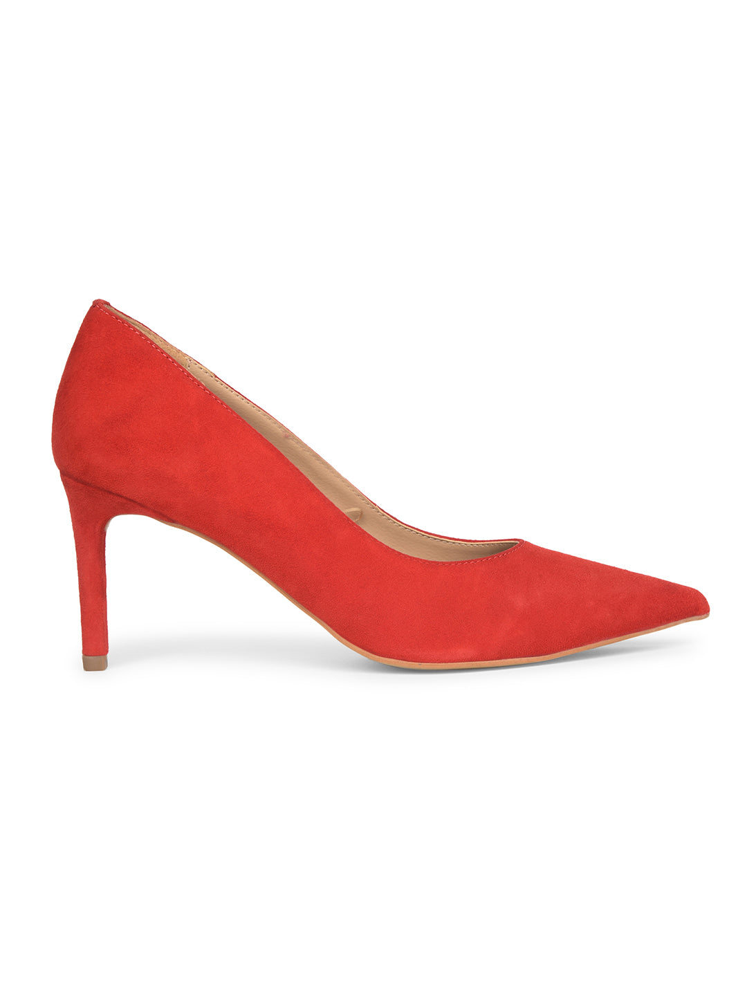 Nine West Women Pointed-Toe Kitten Heel Pump - Red - View 2