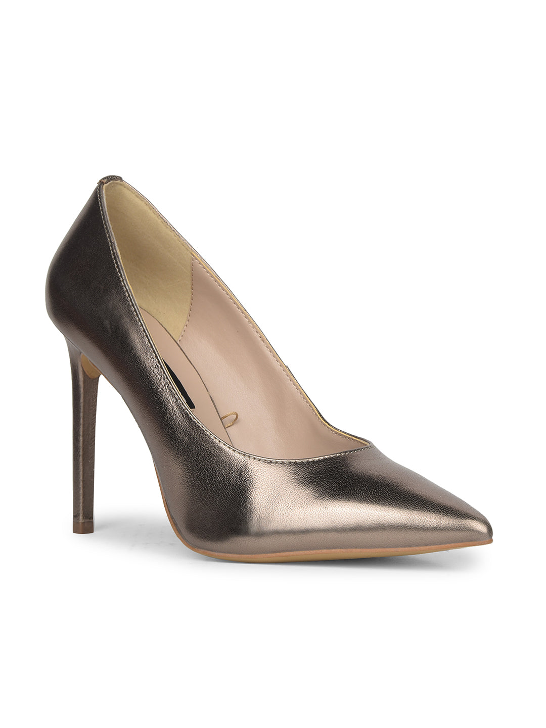 Nine West Women Pointed-Toe Stiletto Heel Pump - Gunmetal - View 1