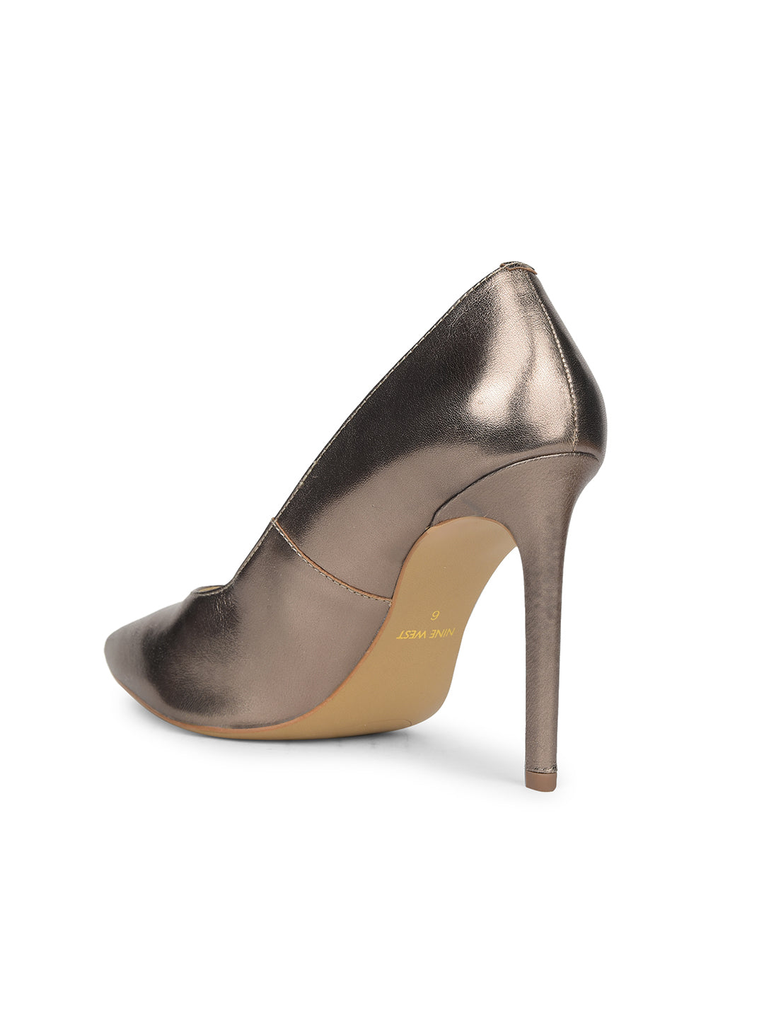 Nine West Women Pointed-Toe Stiletto Heel Pump - Gunmetal - View 3