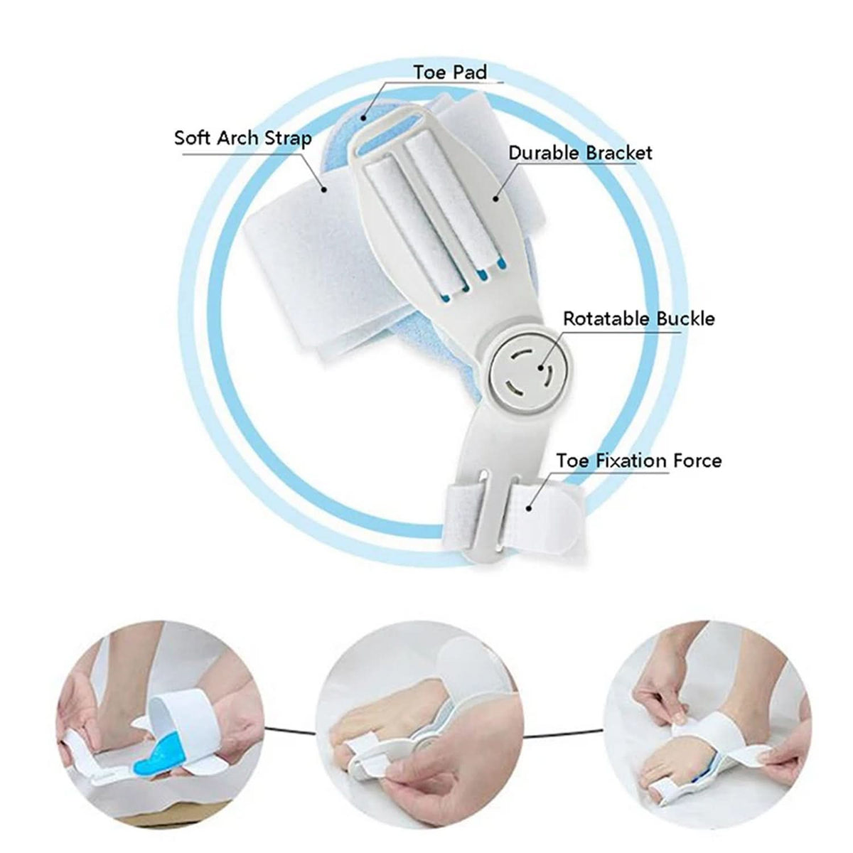 Adjustable Bunion Support Splint – Hallux Valgus Corrector for Men & Women HP DD