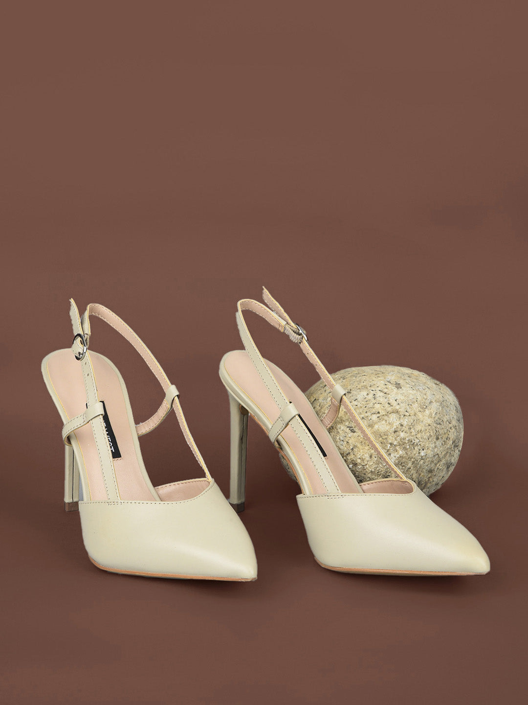 Nine West Women Pointed-Toe Stiletto Heel Sandal - Beige - View 6
