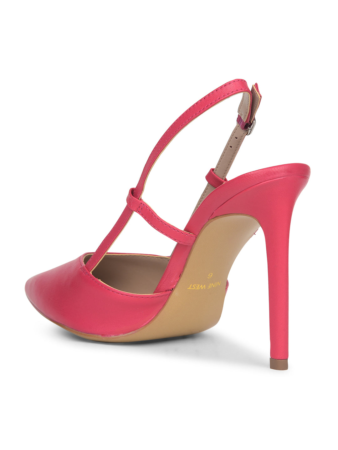 Nine West Women Pointed-Toe Stiletto Heel Sandal - Pink - View 3