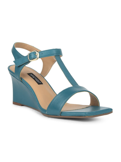 Nine West Women's Dark Green Wedge Heel Sandals - Dark Green