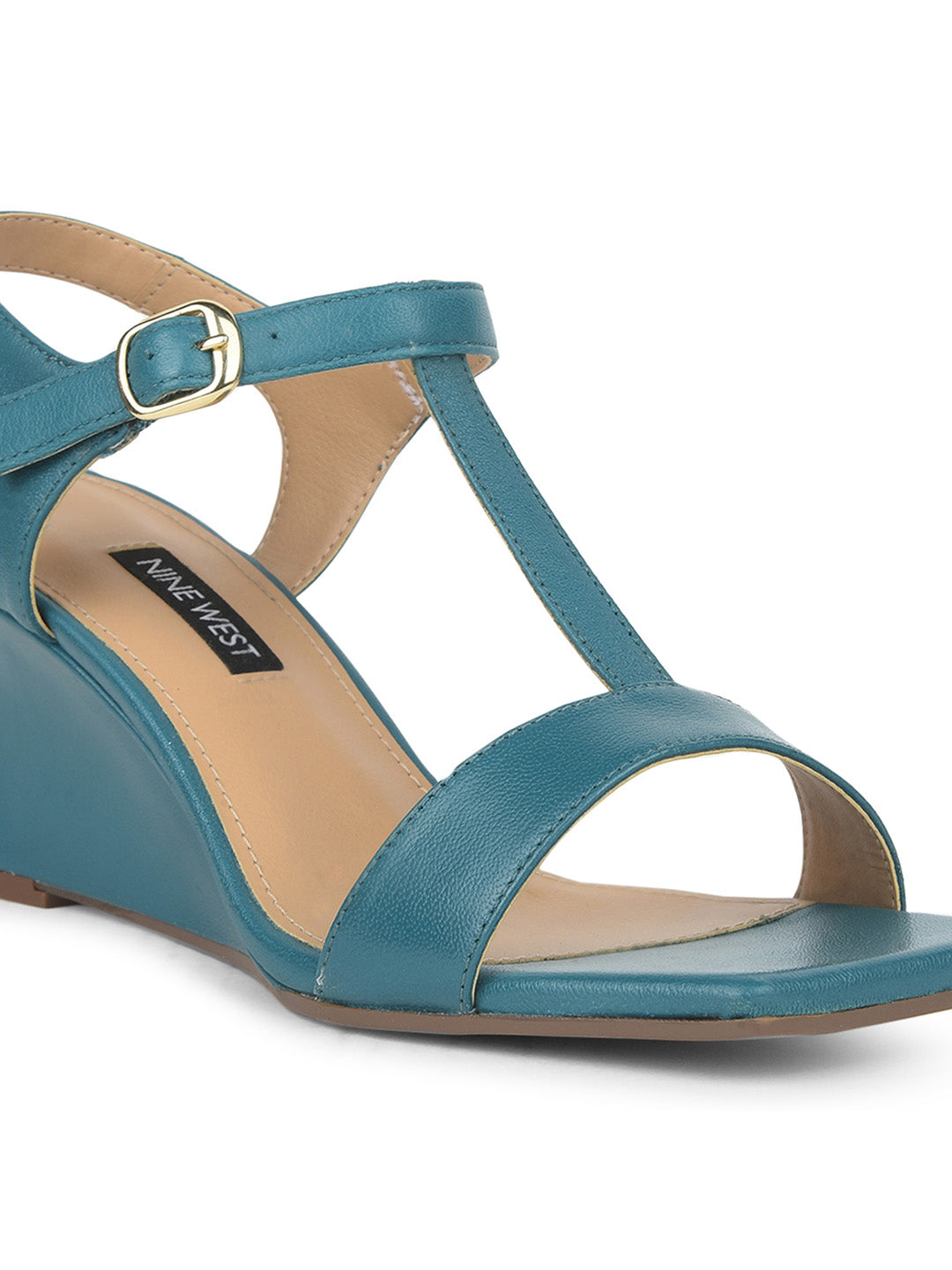 Nine West Women's Dark Green Wedge Heel Sandals - Dark Green
