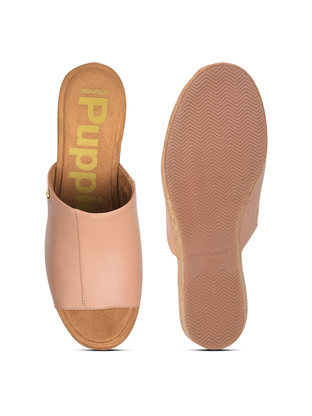 Hush Puppies Women Rose Gold Wedge Heel Mule Sandal - Rose Gold - View 4
