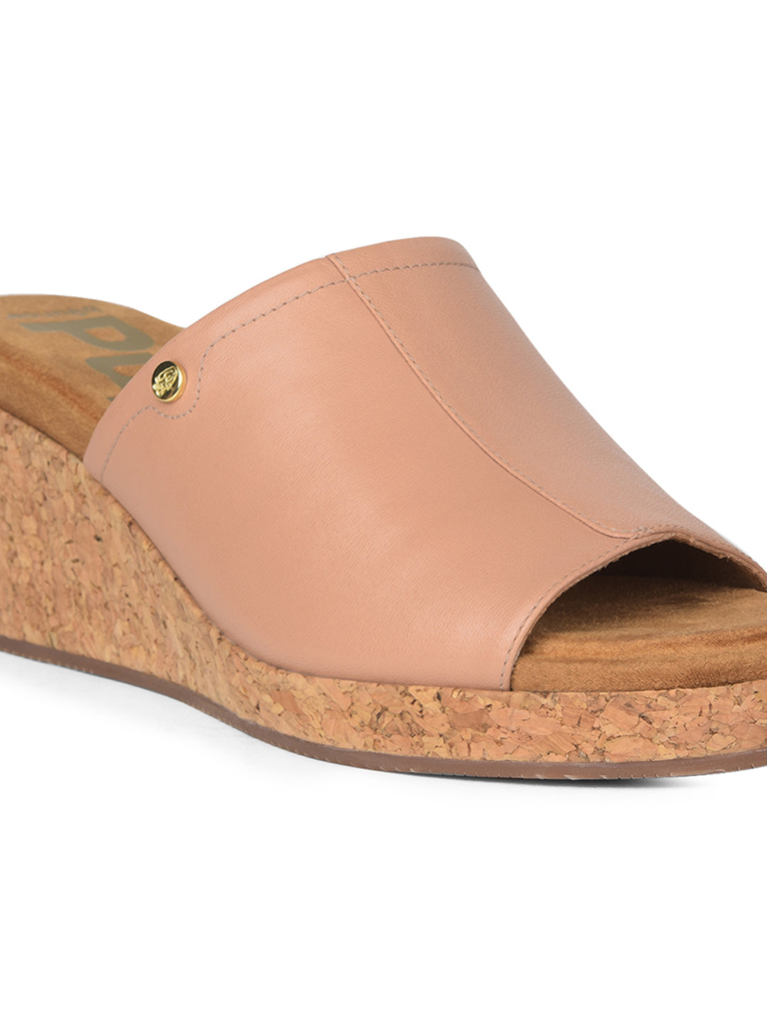 Hush Puppies Women Rose Gold Wedge Heel Mule Sandal - Rose Gold - View 5