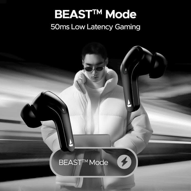 BoAt Airdopes 311 PRO Wireless Earbuds with 50 Hours Playback, Dual Mics with ENx™ Technology, BEAST™ Mode, ASAP™ Charge - HalfPe