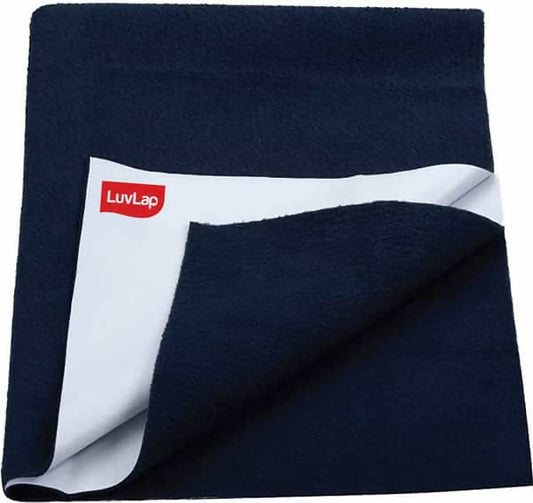 Luvlap Instadry Extra Absorbent Dry Sheet Bed Protector 0m (Navy Blue,Medium 70x100cm,Multi Colour)