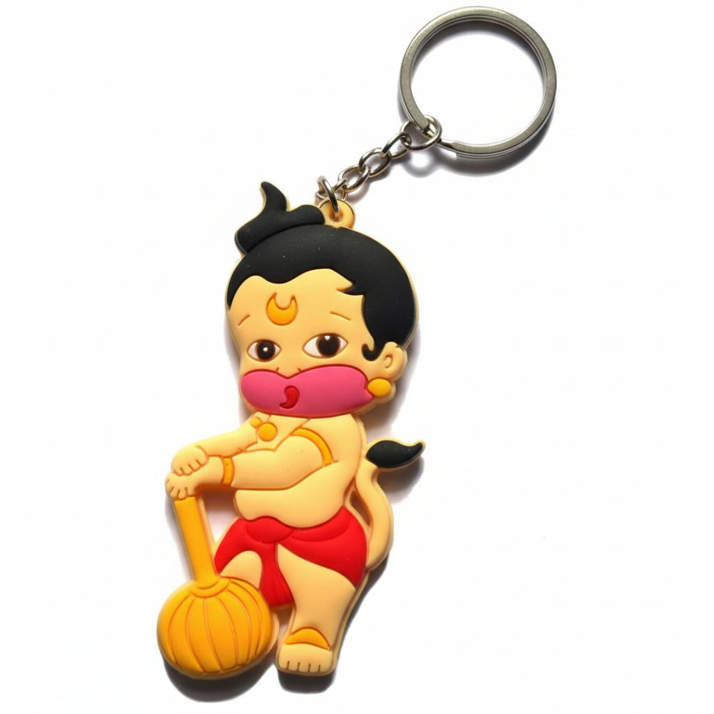 Divine Little Hindu Deities 3D 1PC Keychain – (Ganesha, Hanuman, Krishna, Ram, Shiva) (Multi Design) SAHANA GIFTS & STATIONARY