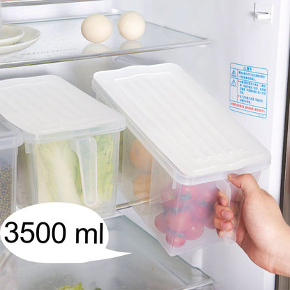 3-in-1 Airtight Refrigerator Organizer Box with Handle
