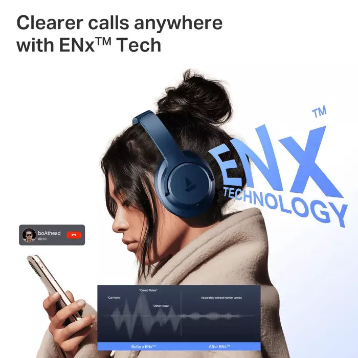 boAt Rockerz 512 ANC, BEAST Mode, ENx Tech, App Support Bluetooth (Multicolor)