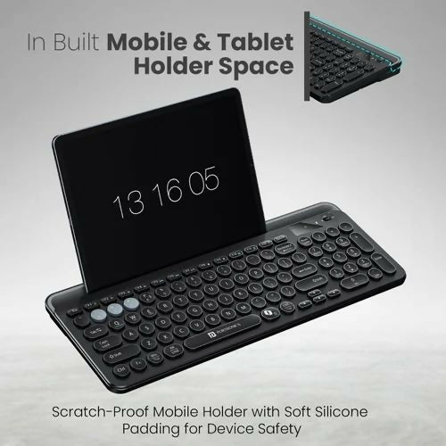 Portronics Bubble 3.0 Wireless Bluetooth Rechargeable Keyboard