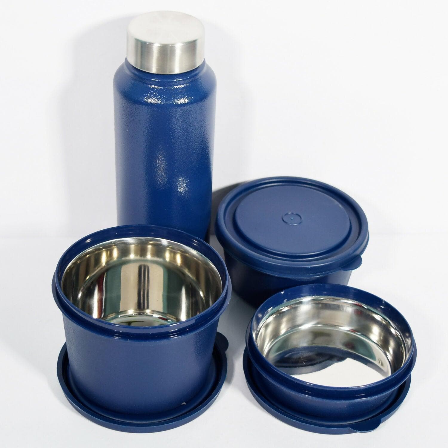 Corporate 4 Lunch Box Container With Bottle 750ml With Bag (600ml, 400ml, 300ml, 150ml ) - HalfPe