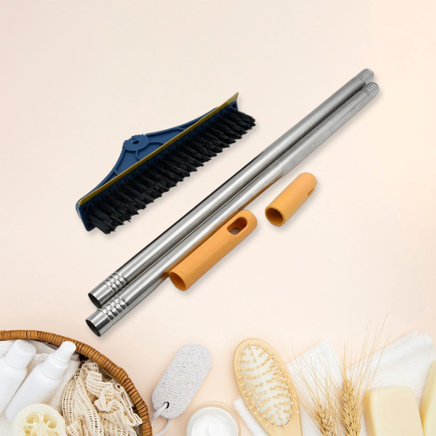 2 In 1 Cleaning Brush Long Handle Floor Brush