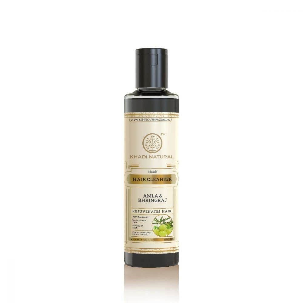 Khadi Natural Amla & Bhringraj Hair Cleanser – Herbal Shampoo for Hair Strength & Nourishment HalfPe - FW -TPT
