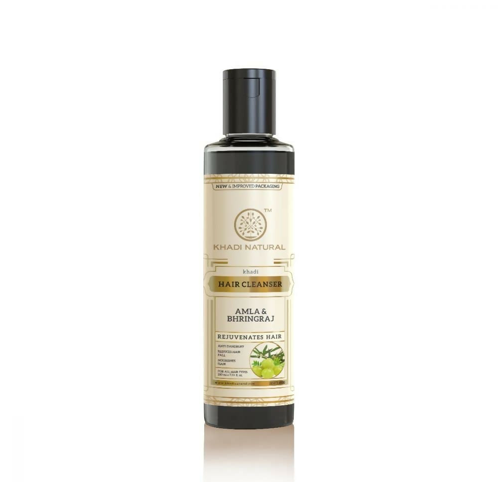 Khadi Natural Amla & Bhringraj Hair Cleanser – Herbal Shampoo for Hair Strength & Nourishment HalfPe - FW -TPT