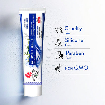 Ayurvedic Mint Gel toothpaste Pack of 4 (100 gm) Aimil Ayouthveda