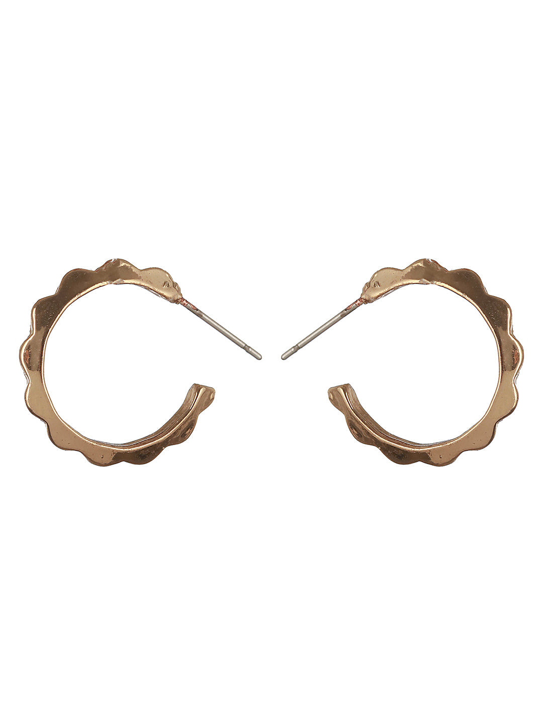 Set Of 6 Gold-Plated Hoop & Studs Earrings
