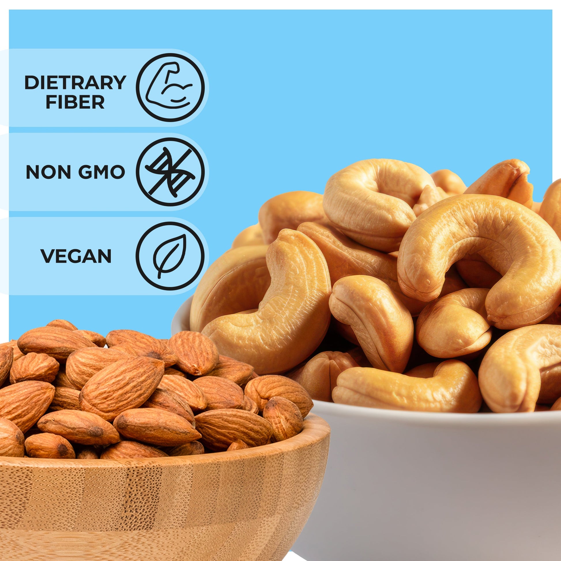 Auric Flavoured Nuts Combo Pack of  Almonds & Cashews (Cheese & Black Pepper, Smoky Barbeque, Sweet Thai Chilli & Mexican Peri Peri) with Steamed & Oven Roasted  50g x 4 (200g) Zenith Drinks