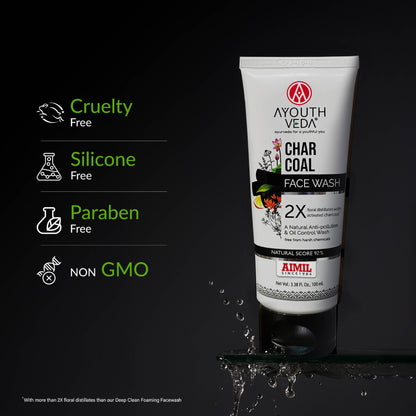 Ayouthveda Charchol Face Wash Pack of 2(100 ml) Aimil Ayouthveda