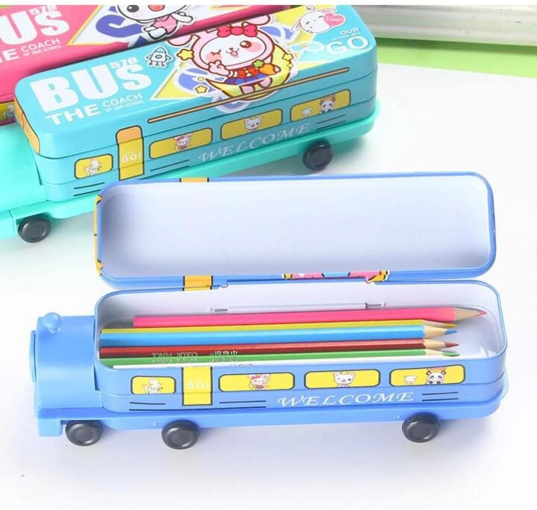 Train Engine Shape Pencil Box