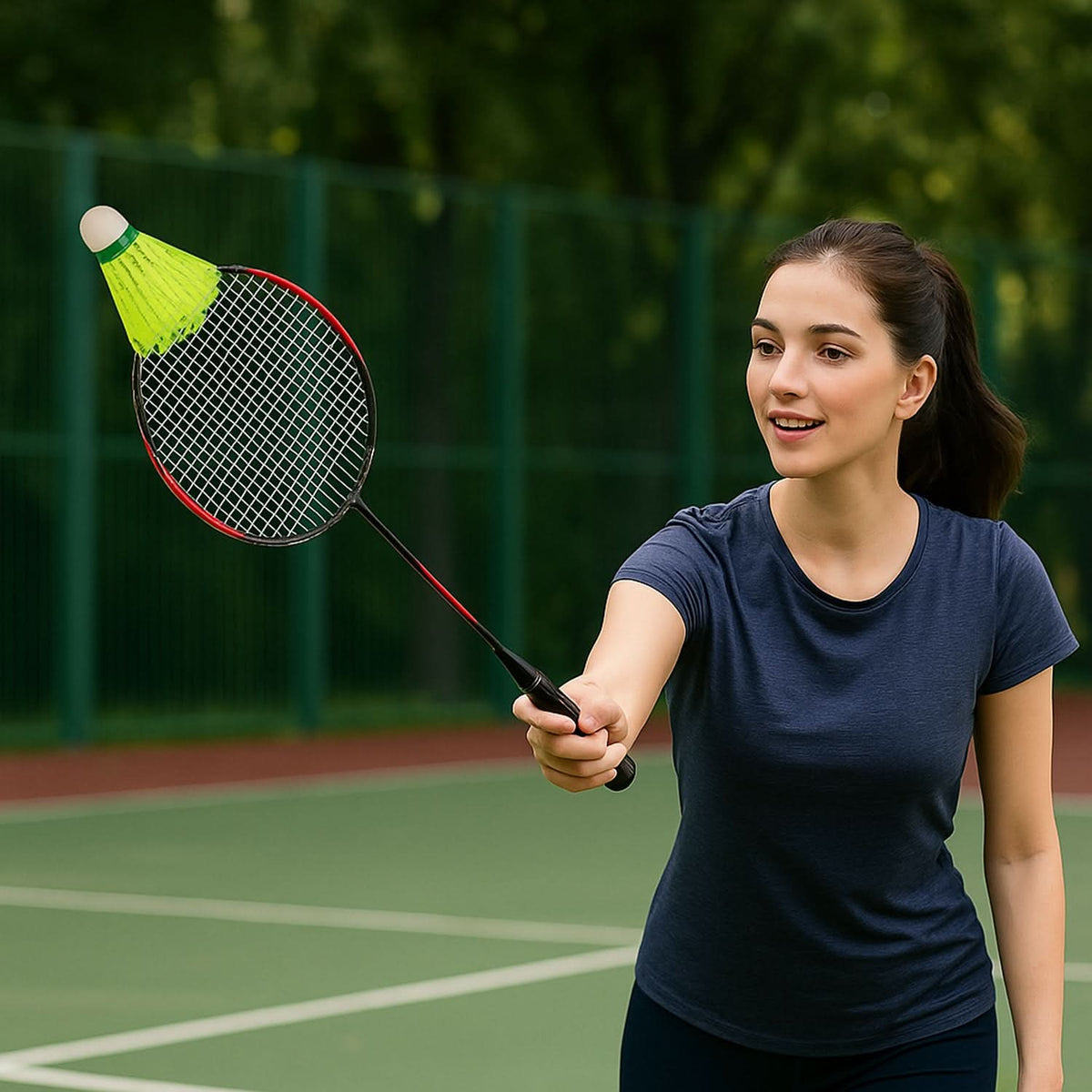 Premium Plastic Badminton Shuttlecock Set (10 Pcs) HP DD