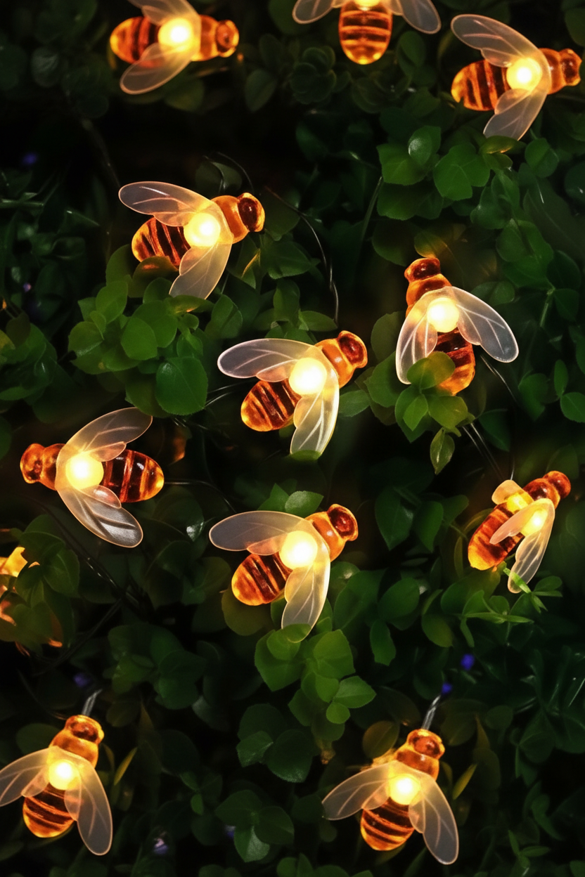 Honey Bee String Lights Decorative Fairy Lights (14 Lights) collectivezone