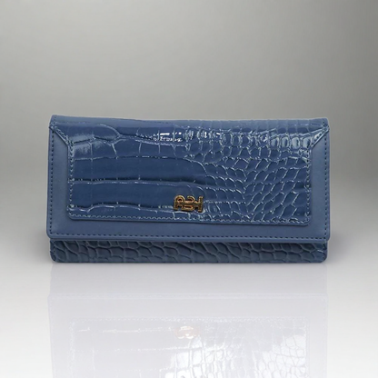 Trendy Leather Wallet For Girls (Dark blue)