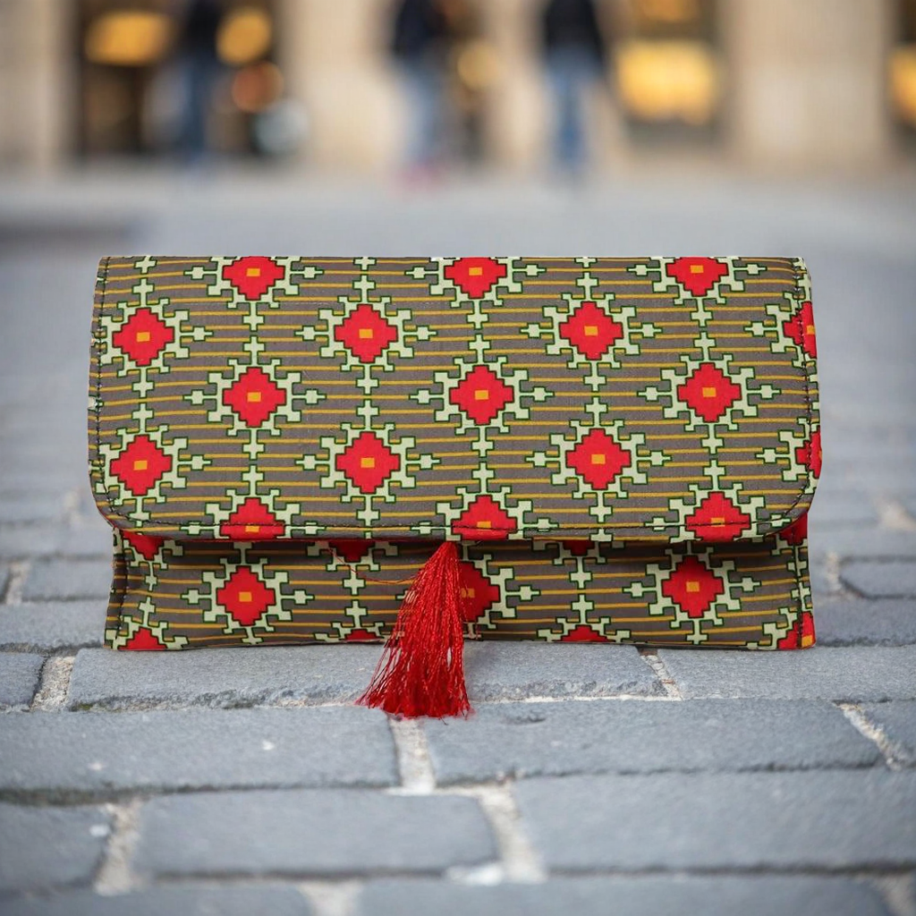 Women’s Designer Patola Print Clutch Bag