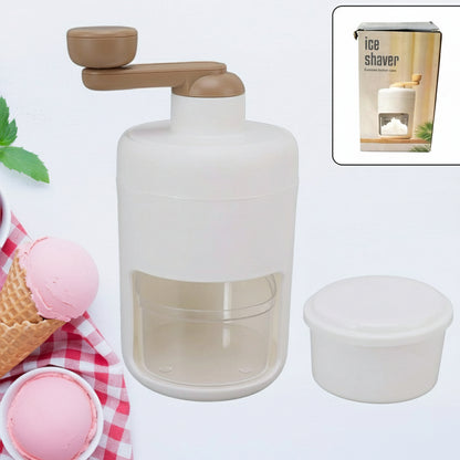 Portable Gola Maker Ice Crusher And Shaved Ice Machine Hand Shaved Ice Machine Manual Fruit Smoothie Machine Mini Household Ice Shaver Small Ice Crusher