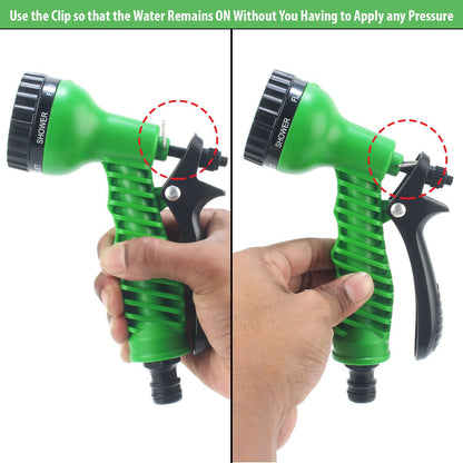 Multispace 7 Pattern High Pressure Garden Hose Nozzle Water Spray Gun Plastic