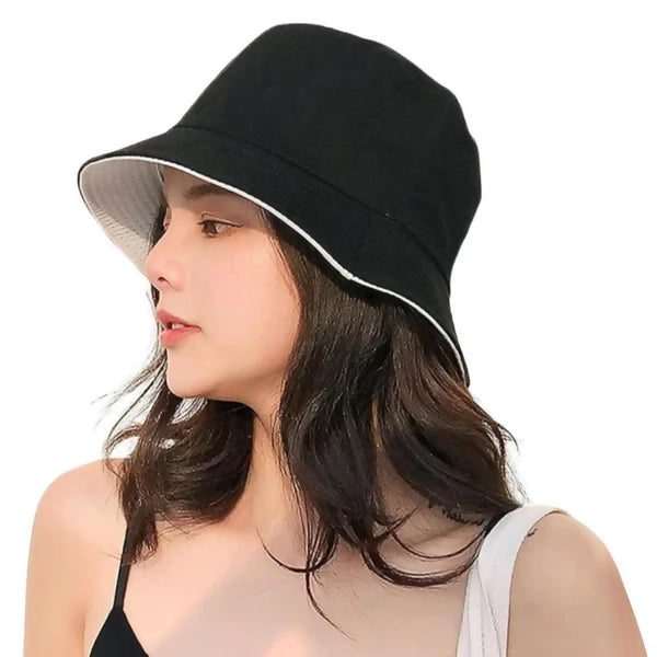 Tomorrow_Bucket_Hat_for_Women_Men_Teens_Reversible_Beach_Sun_Hats_Fisherman_Cap_for_Travel_Black_Cream_Revercible_2_in_1_-_Tomorrow_Fashion_-_-405354