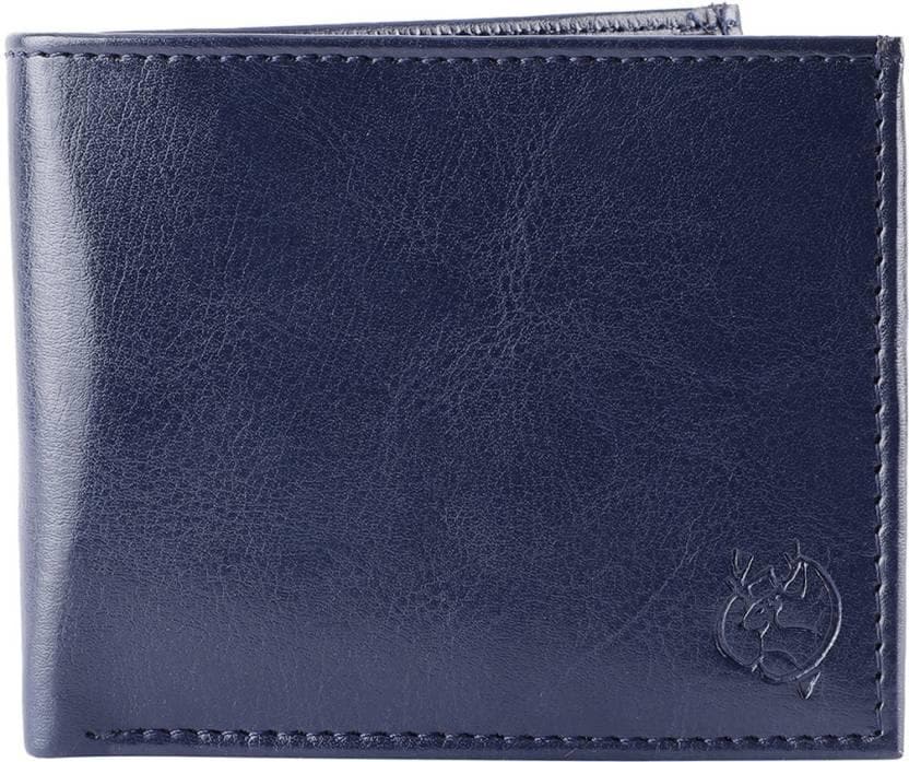 ZEVORA Men & Women Casual Blue Artificial Leather Wallet (3 Card Slots) - HalfPe