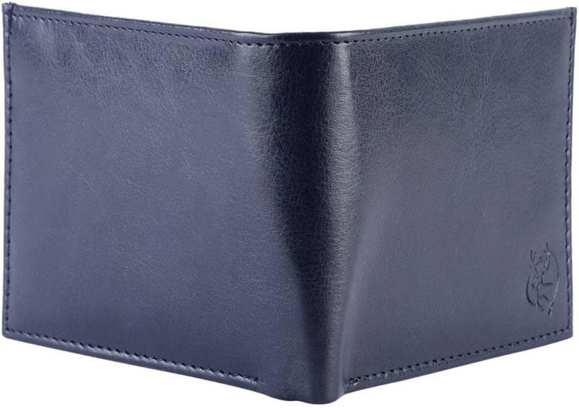 ZEVORA Men & Women Casual Blue Artificial Leather Wallet (3 Card Slots) - HalfPe