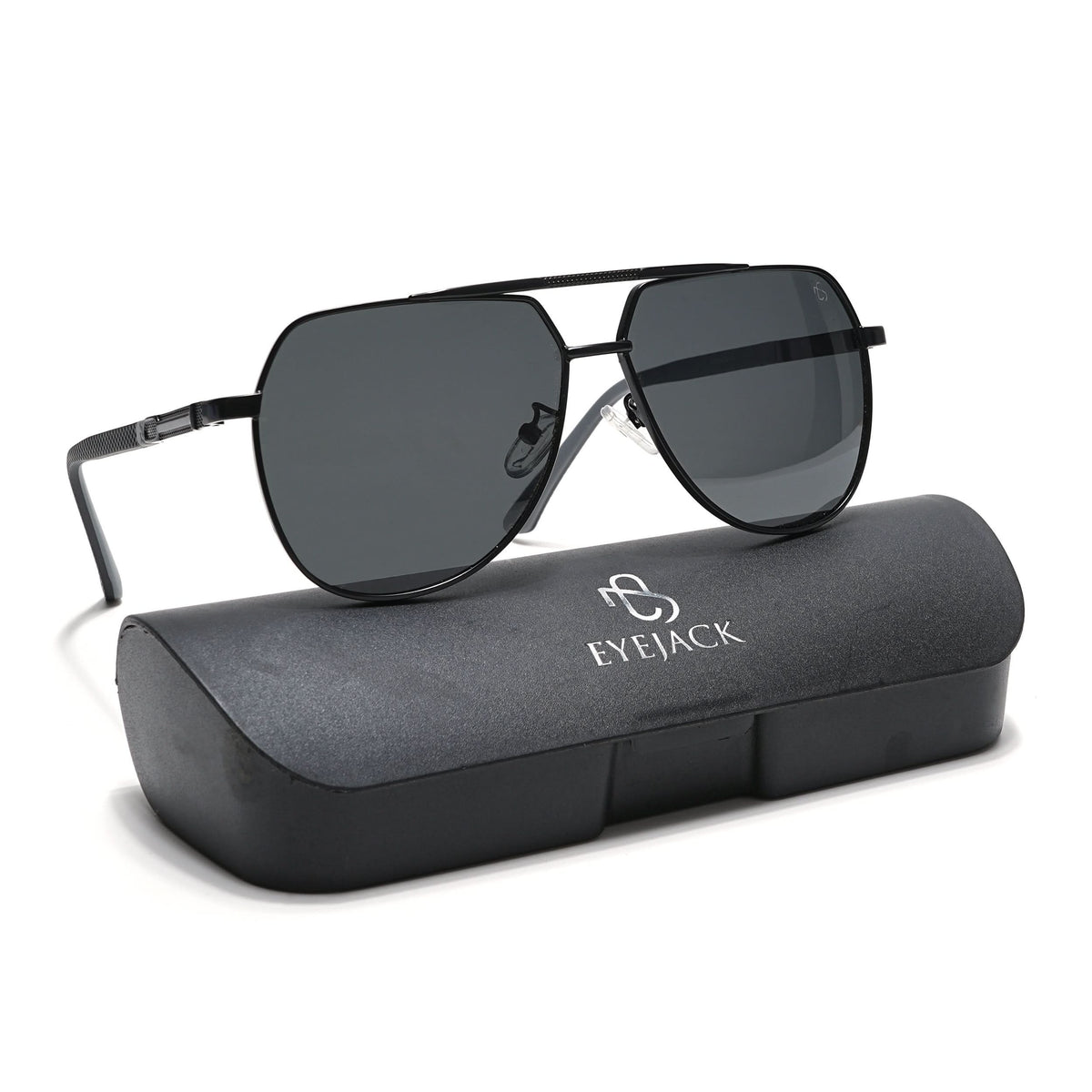 Eyejack Black Aviator Sunglasses for Men and Women - Style L839 - view 8
