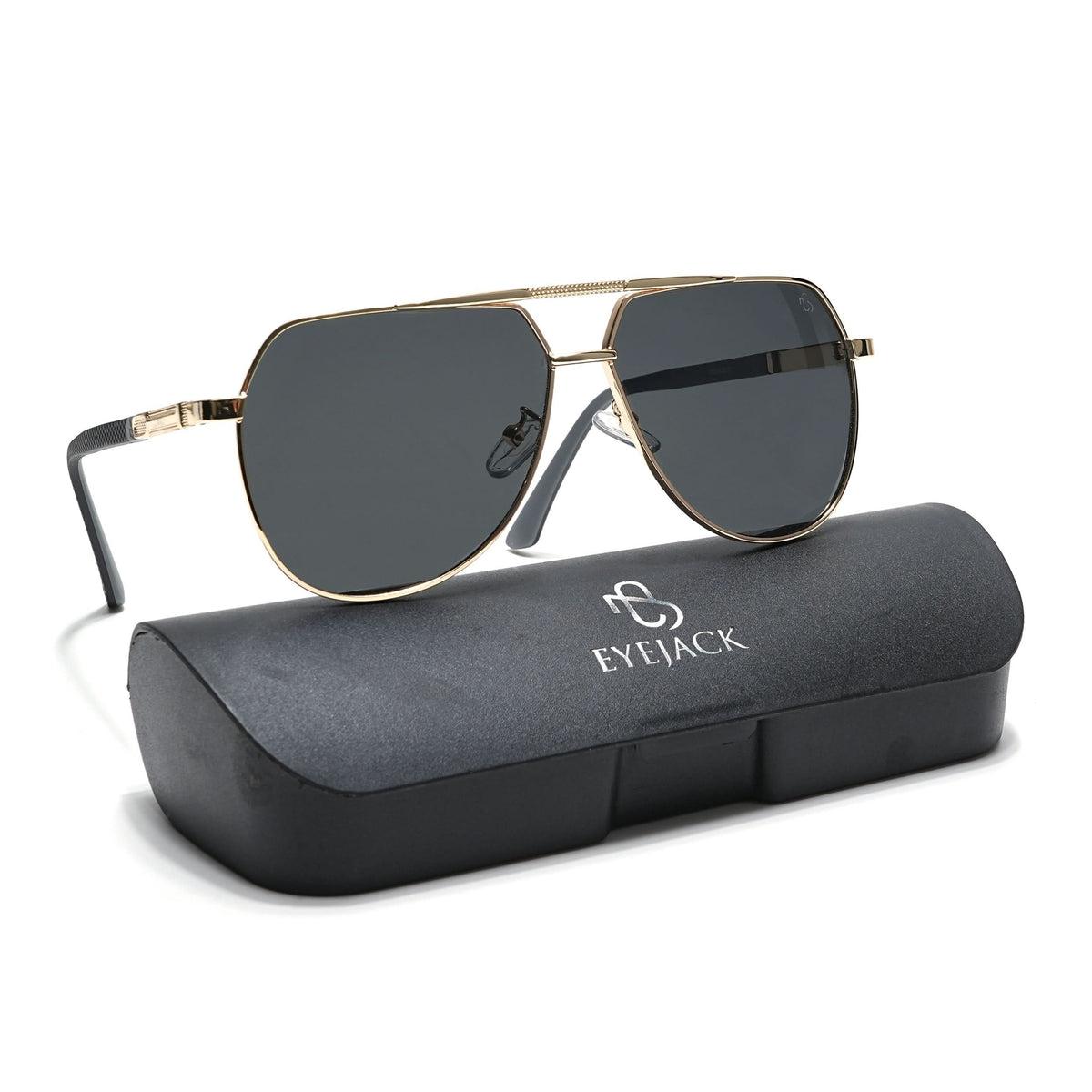 Eyejack Golden Aviator Sunglasses for Men and Women - view 8