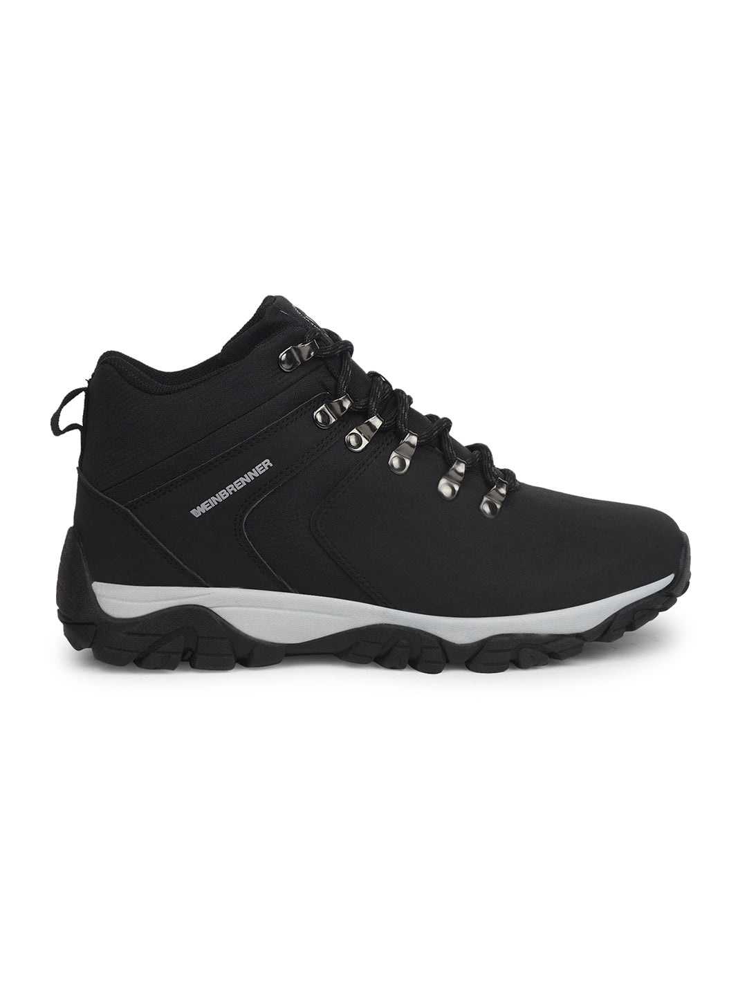 Weinbrenner Men Black Casual Ankle Length Lace-up Boots - Black - View 2