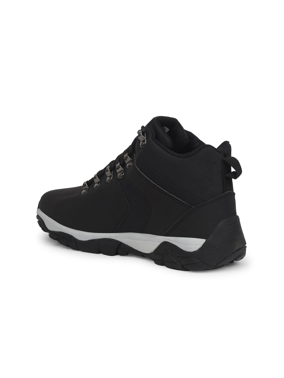Weinbrenner Men Black Casual Ankle Length Lace-up Boots - Black - View 3
