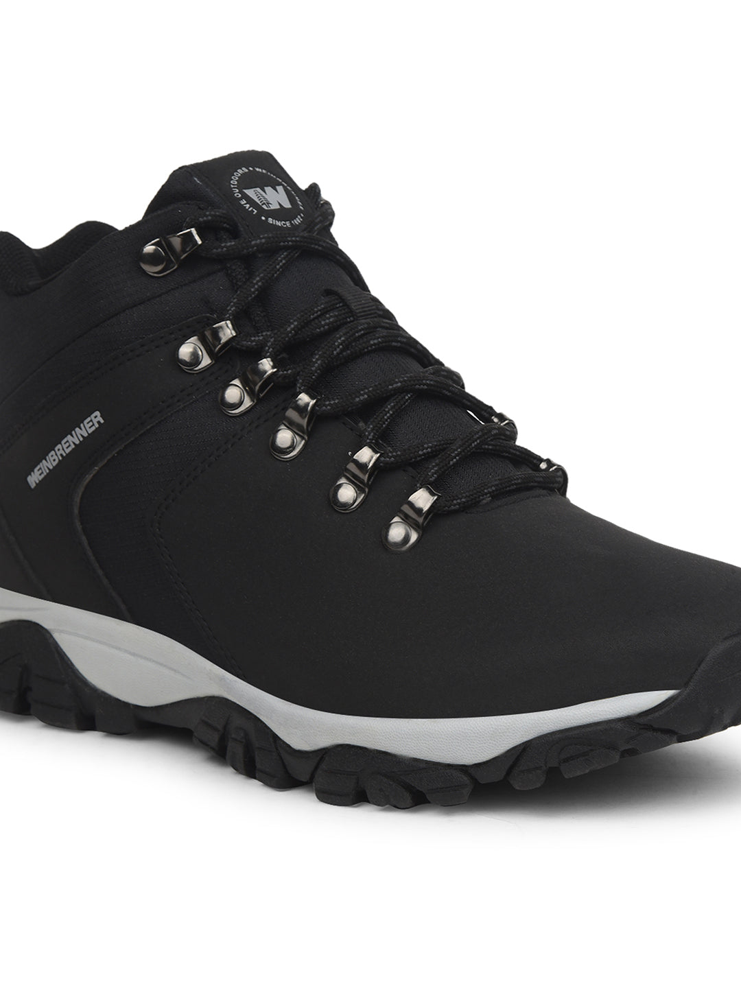 Weinbrenner Men Black Casual Ankle Length Lace-up Boots - Black - View 5