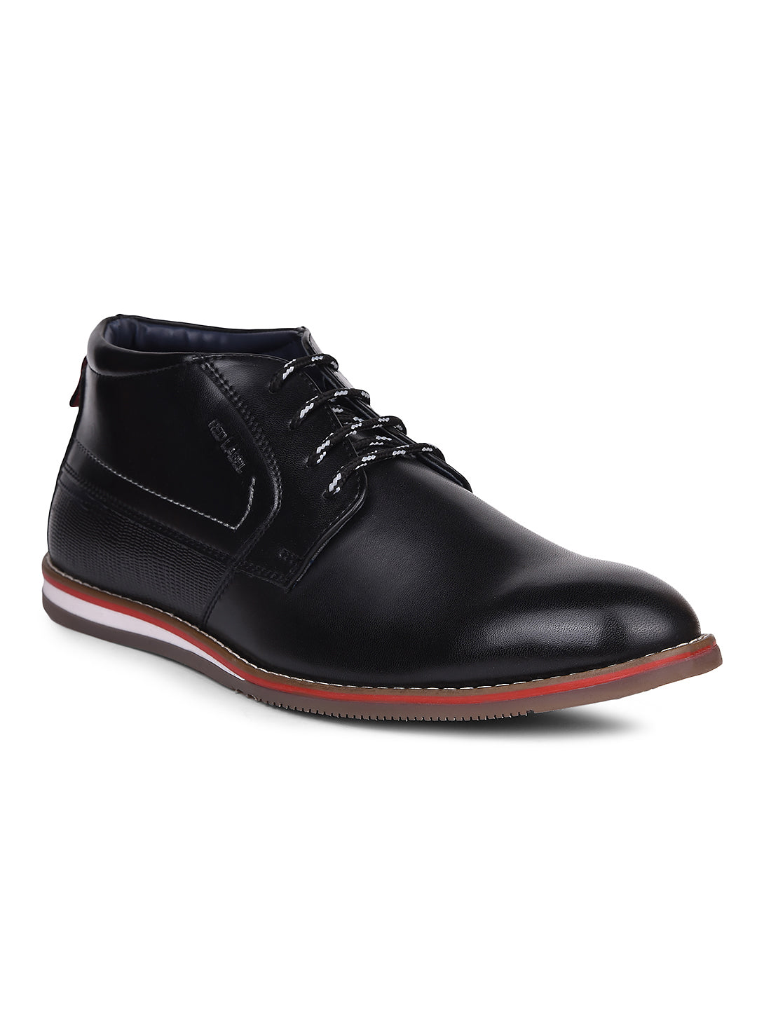 Bata Men Black Casual Ankle Length Lace-up Boots - Black - View 1