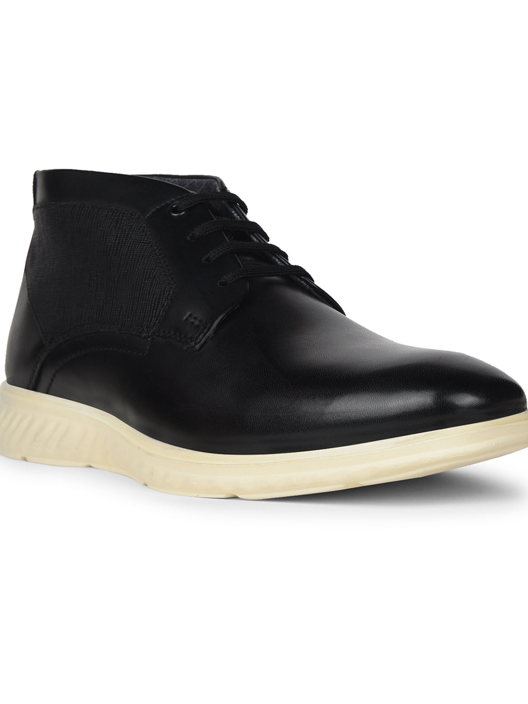 Bata Men Black Casual Ankle Length Lace-up Boots - Black - View 5