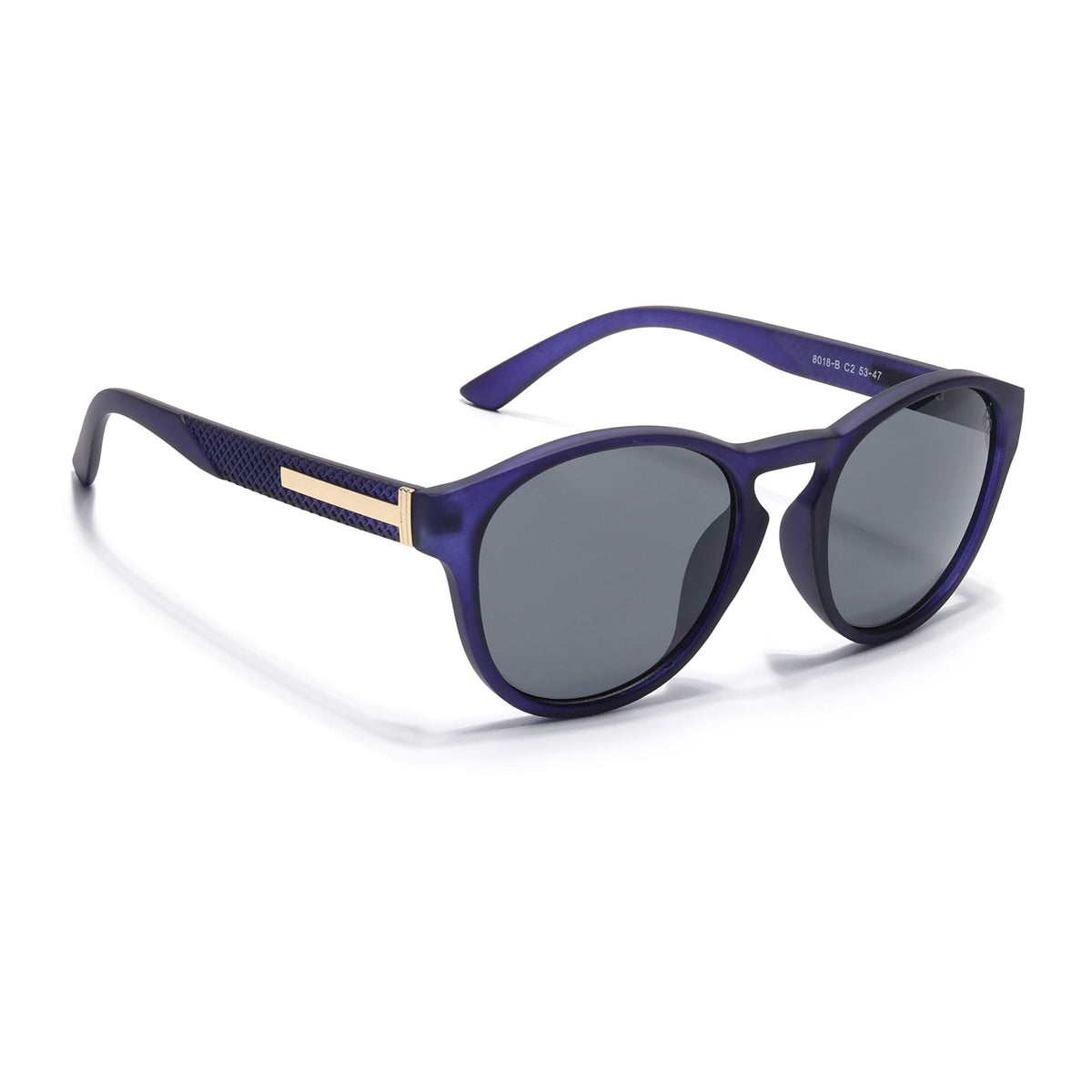 Eyejack Blue Round Sunglasses for Men and Women - Style 1048 - view 2