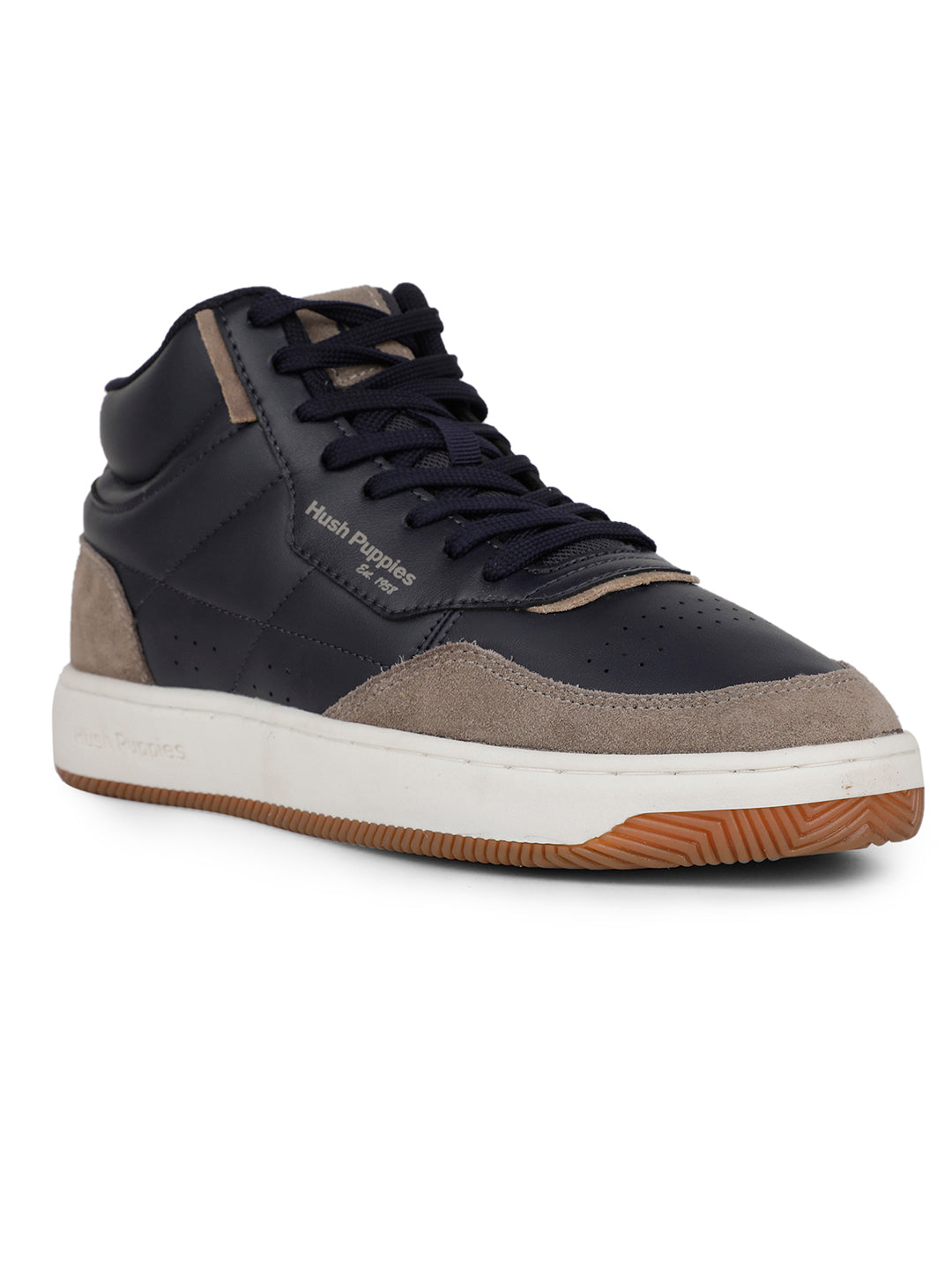 Hush Puppies Men Navy Blue Casual Ankle Length Lace-up Boots - Navy Blue - View 1
