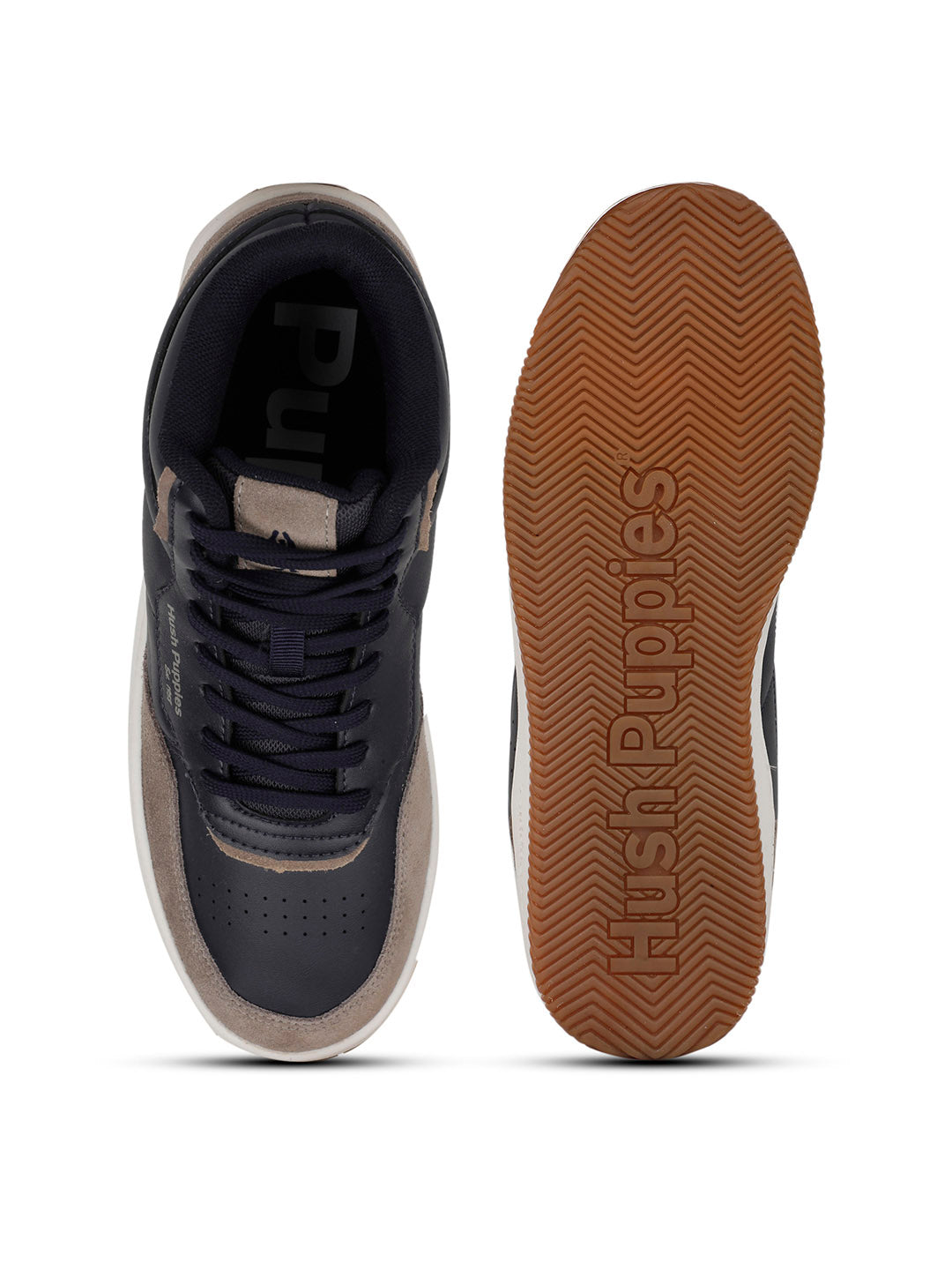 Hush Puppies Men Navy Blue Casual Ankle Length Lace-up Boots - Navy Blue - View 4