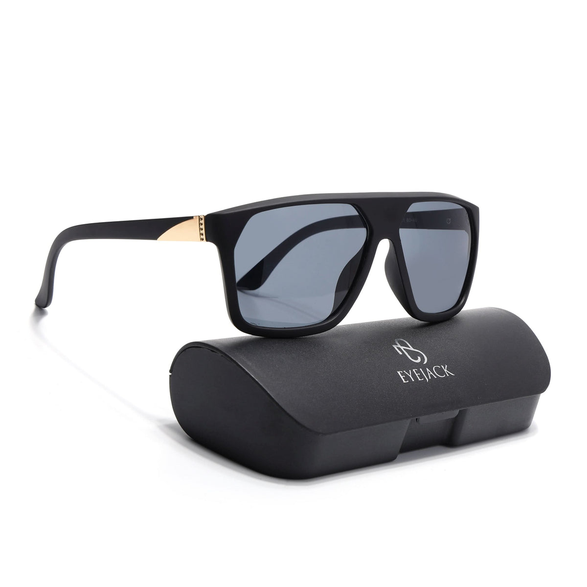 Eyejack Black Wayfarer Sunglasses for Men and Women - Style 1050 - view 7