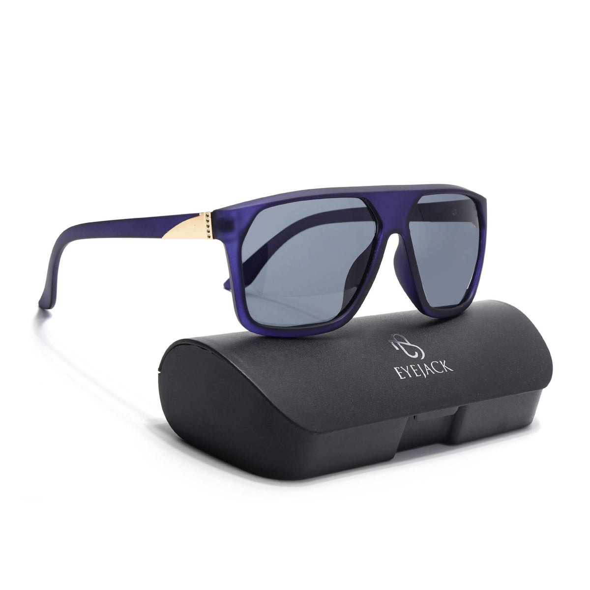 Eyejack Blue Wayfarer Sunglasses for Men and Women - Style 1051 - view 8